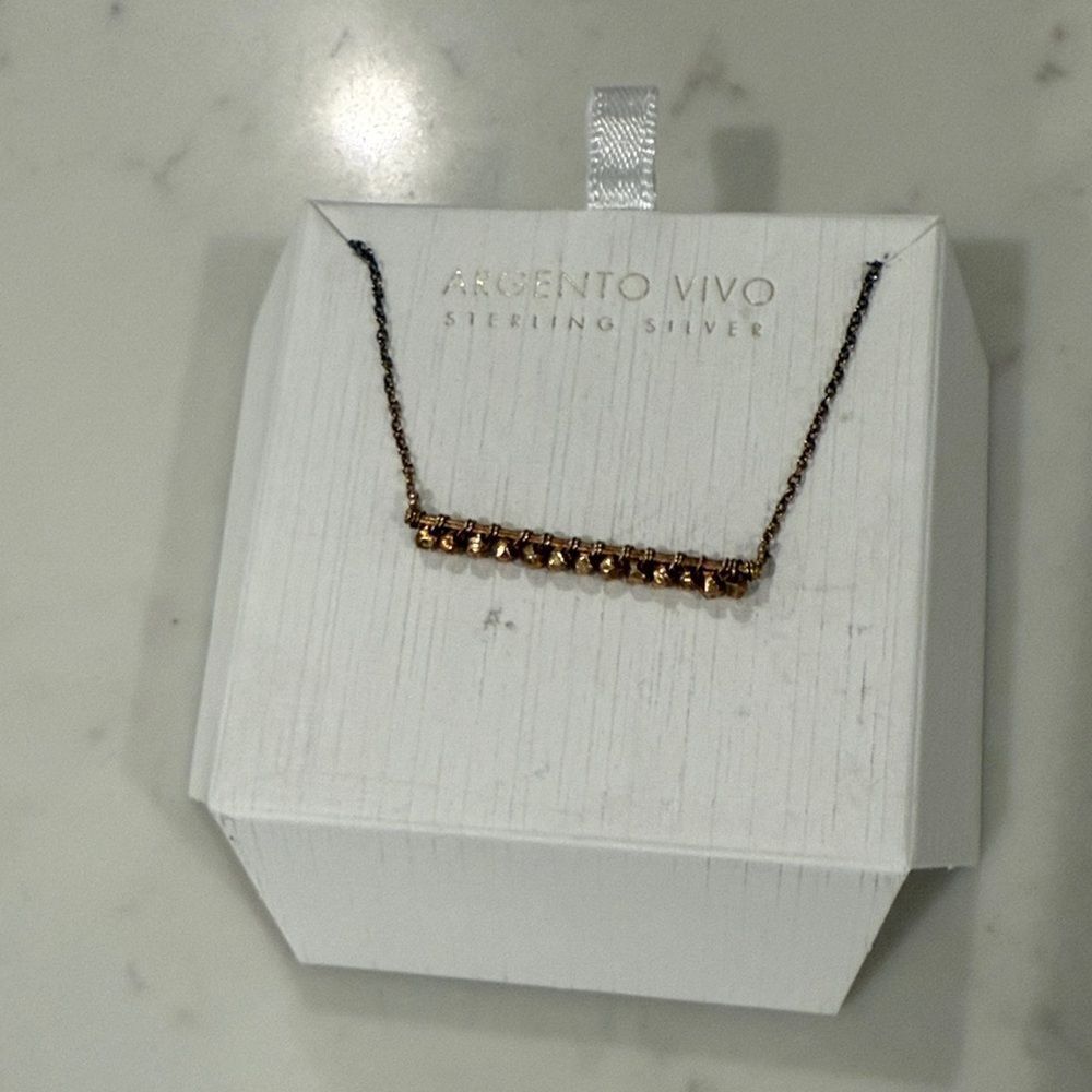Argento Vivo Gold Beaded Necklace